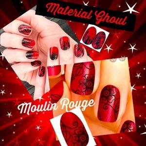 Color Street Material Ghoul and Moulin Rouge